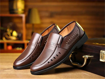 Nuevos zapatos casuales de cuero para hombre