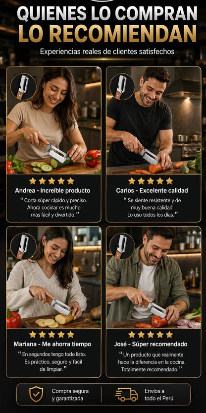 Corta en segundos como un Chef profesional 🔪