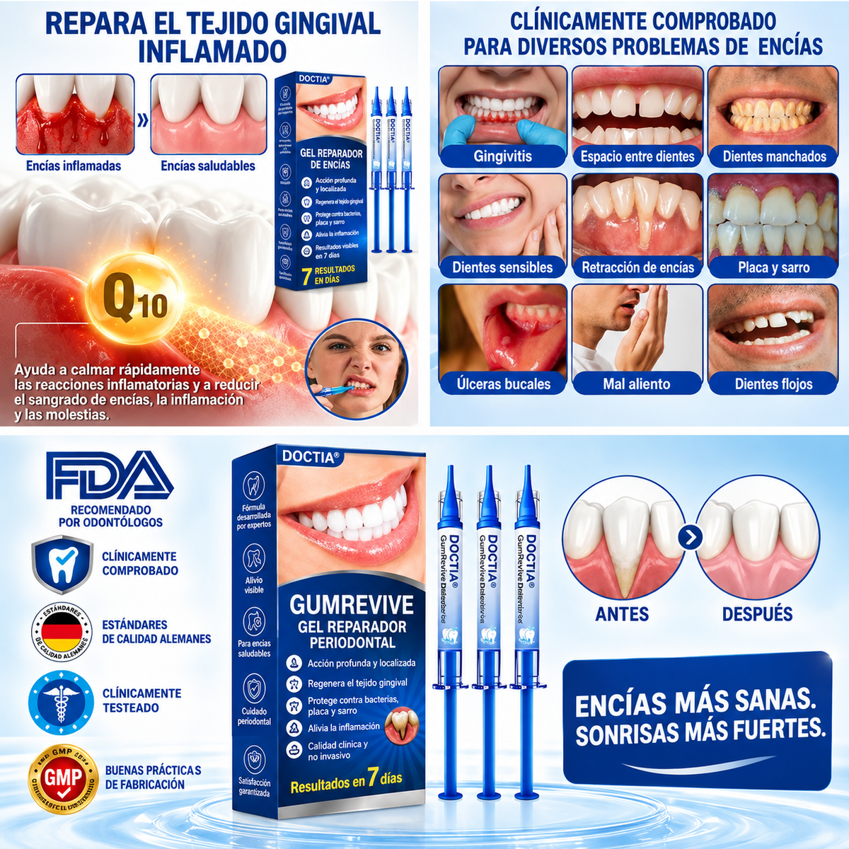 Gel intensivo para el cuidado de las encías DOCTIA®