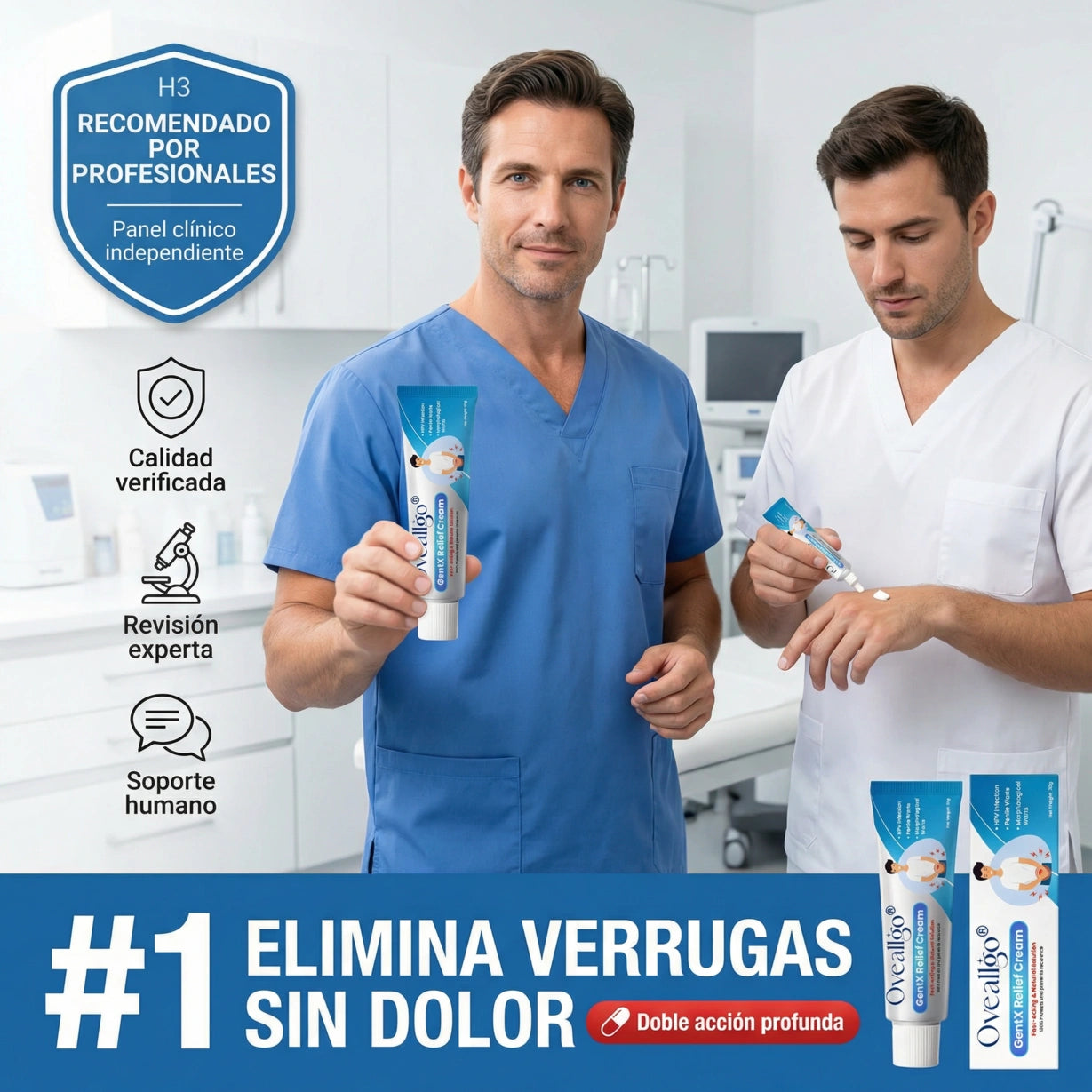 Oveallgo® – Crema para el alivio de las verrugas íntimas VPH - Ideal para hombres y mujeres + 🎁🎁.