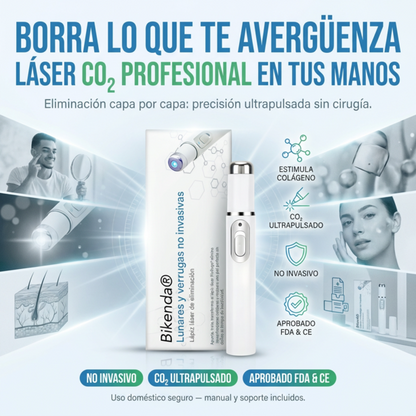 Bikenda® Láser Portátil – Elimina Verrugas,Lunares y Manchas de Forma Rápida y Sin Dolor + 🎁.