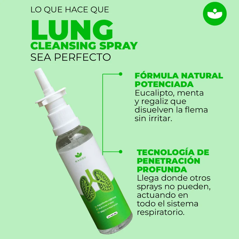 MulleinPure™ – Spray Herbal para limpiar pulmones
