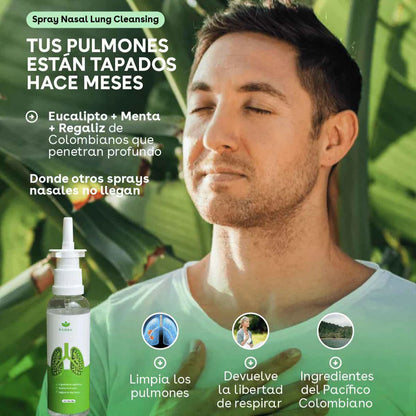 MulleinPure™ – Spray Herbal para limpiar pulmones