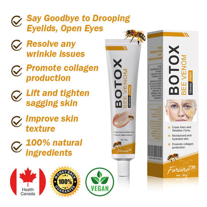 (✅Fabricado Desde Canadá👨‍⚕️) Crema para eliminar arrugas con veneno de abeja y botox Furzero™