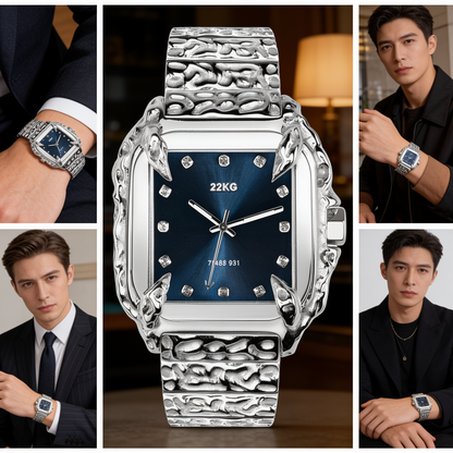 EDICIÓN 12 — RELOJ CANINO Esfera Facetada Azul Marino