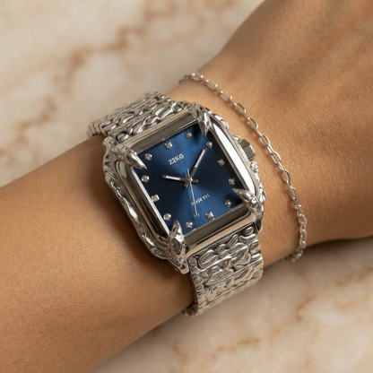 EDICIÓN 12 — RELOJ CANINO Esfera Facetada Azul Marino