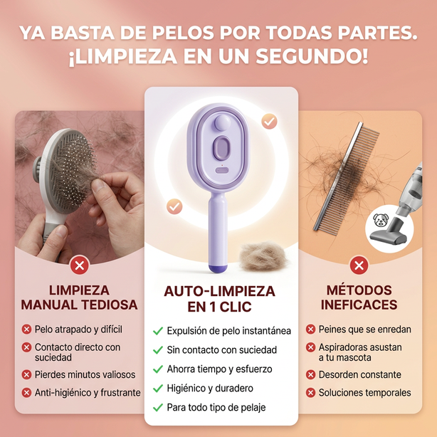 Cepillo Capilar 3 en 1: Desenreda, Masajea y Pulveriza