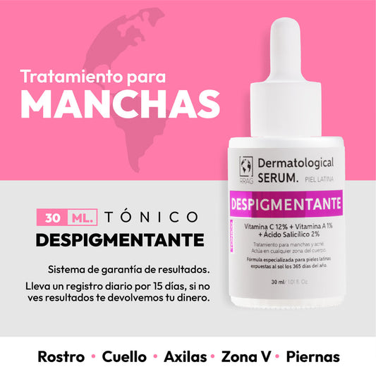 Tónico Despigmentante y aclarante