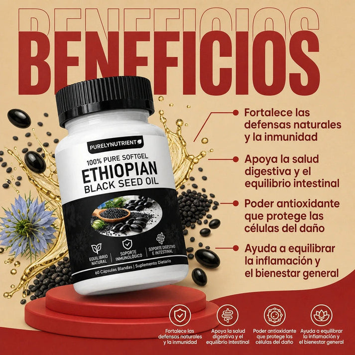 Ethiopian Black Seed Oil™ - Fórmula Concentrada De Nigella Sativa