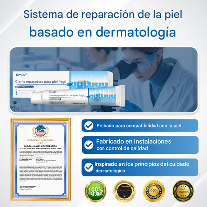 Crema reparadora para pieles frágiles 🛡️🌿 Multireparación para hematomas, sequedad y manchas