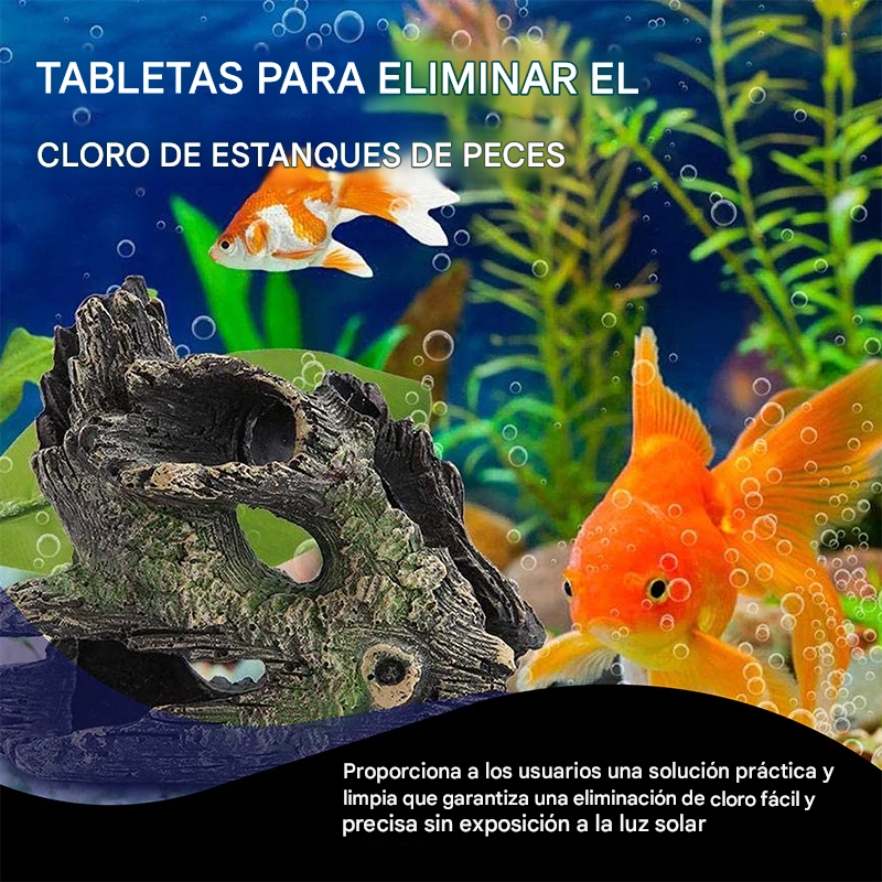 ✨️🐟 Pastillas para eliminar el cloro en estanques y acuarios 🐠