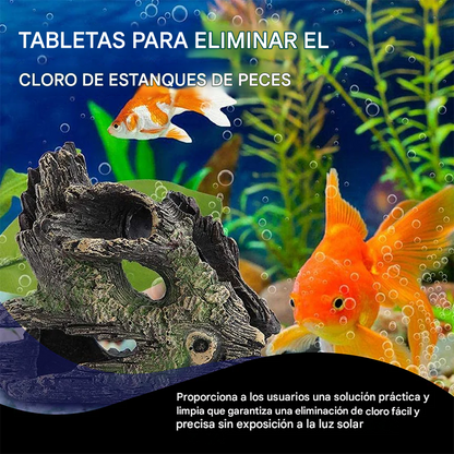 ✨️🐟 Pastillas para eliminar el cloro en estanques y acuarios 🐠