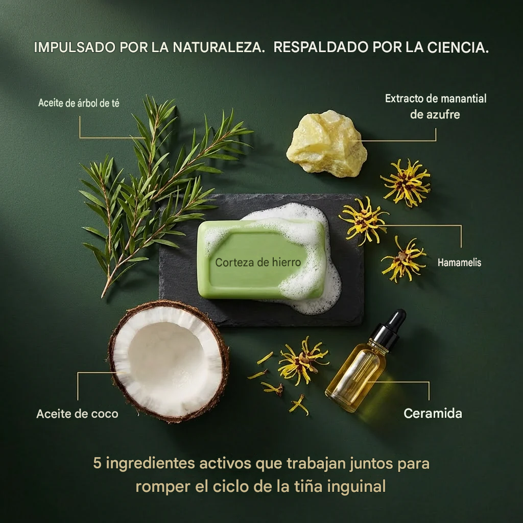 Jabón antifúngico de árbol de té Ironbark: elimina profundamente las infecciones por hongos