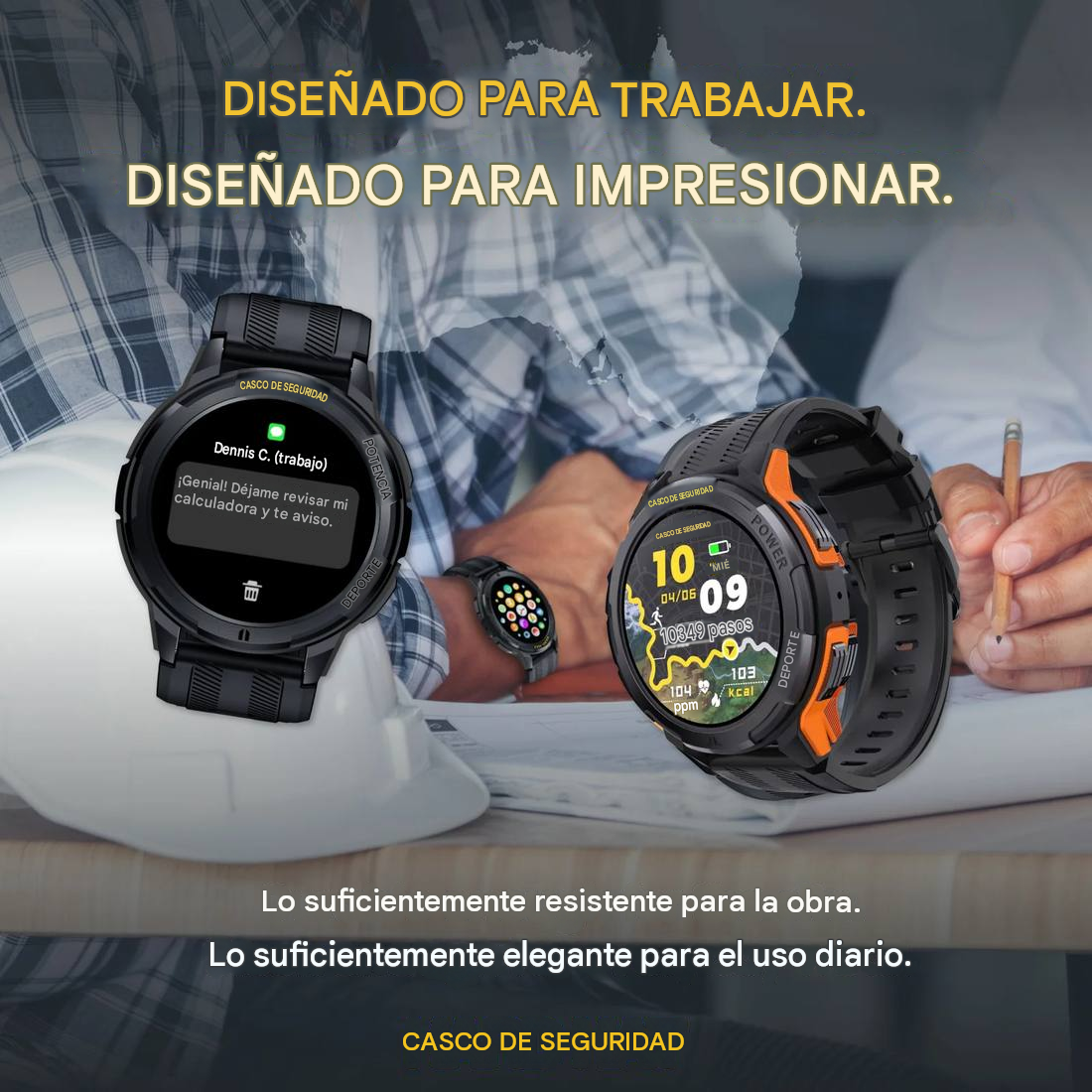 Un reloj que no le tiene miedo a tu día de trabajo Capataz Con Casco