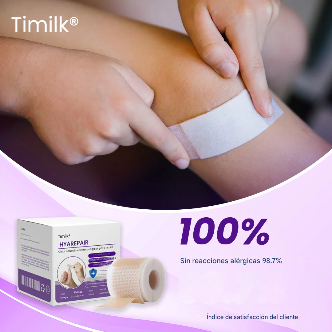 Cinta cutánea con microagujas