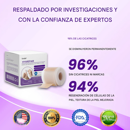 Cinta cutánea con microagujas