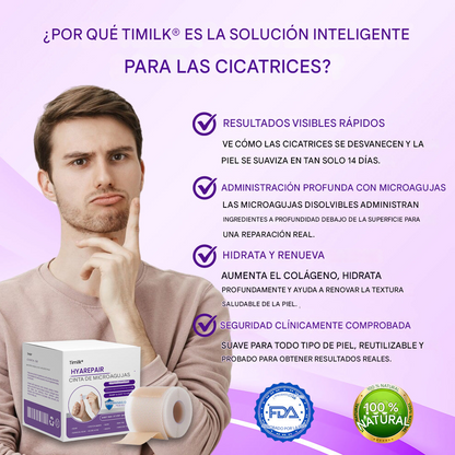 Cinta cutánea con microagujas