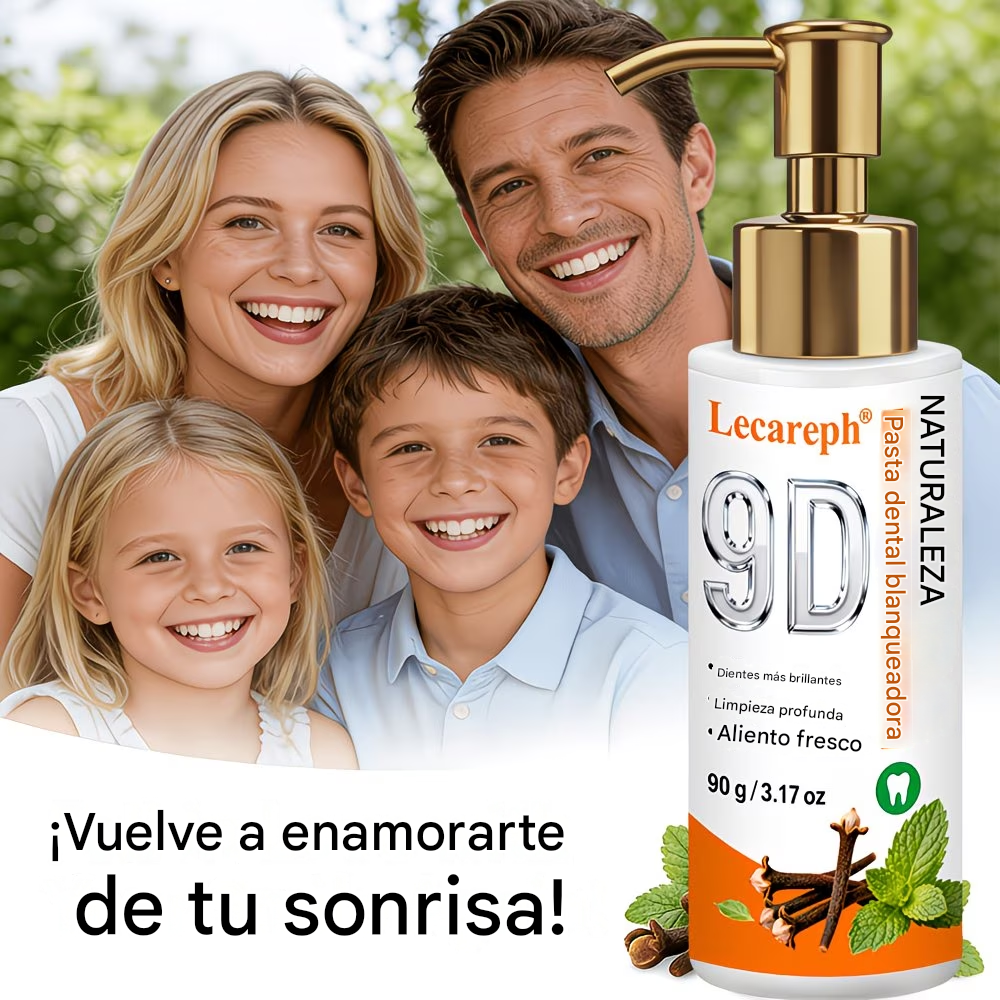 Pasta dental herbal con clavo y menta, sin flúor añadido, promueve un aliento fresco y favorece la salud del esmalte y las encías.