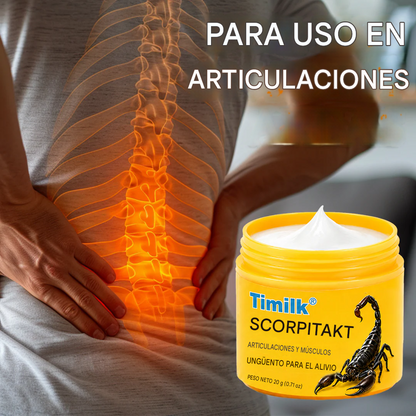 Ungüento Timilk® ScorpiTakt para el alivio de articulaciones y músculos