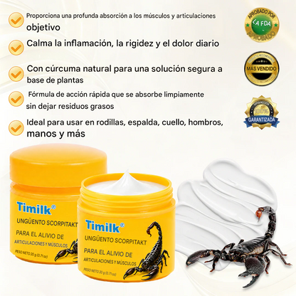Ungüento Timilk® ScorpiTakt para el alivio de articulaciones y músculos
