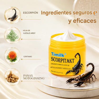 Ungüento Timilk® ScorpiTakt para el alivio de articulaciones y músculos