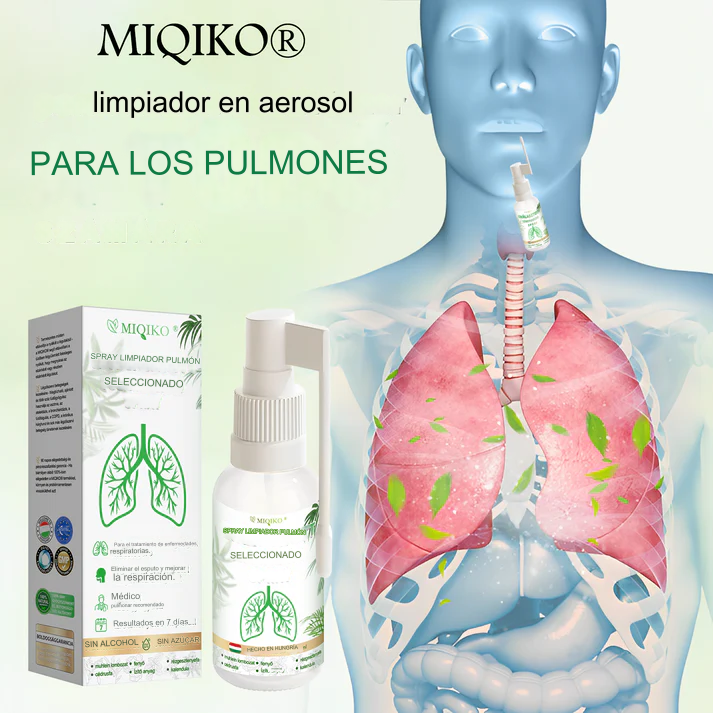 Spray limpiador pulmonar avanzado (🌞Recomendado por un neumólogo🌞)