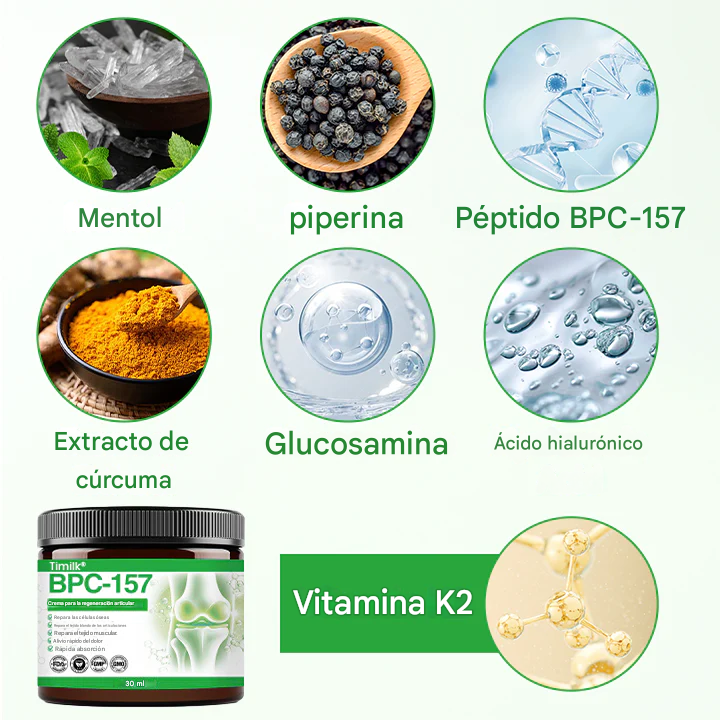 Crema para la regeneración articular Timilk® BPC-157