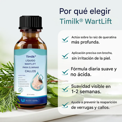Líquido para eliminar callos Timilk® WartLift🌟 De acción rápida, sin dolor ni irritación