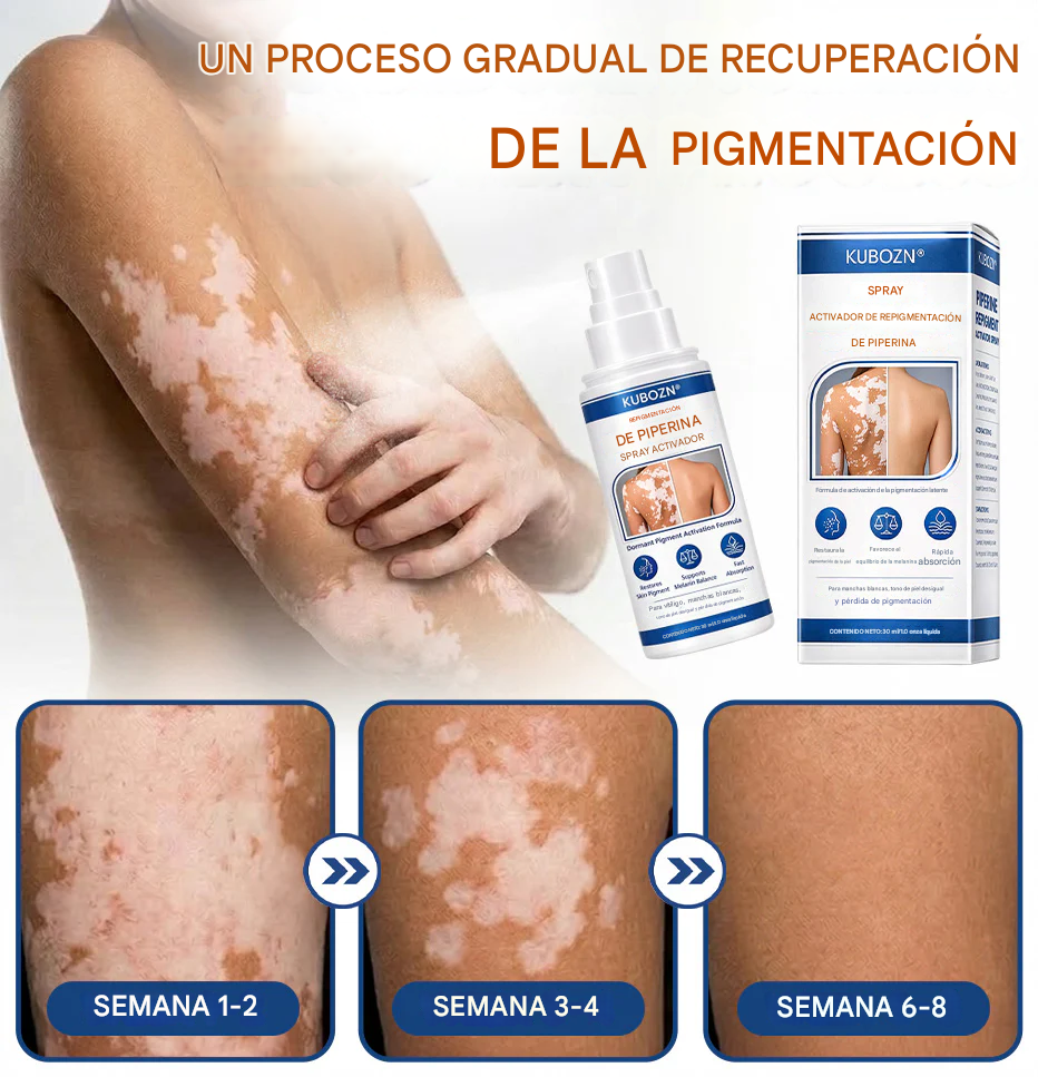 Spray Activador de Repigmento con Piperina para Reactivar las Células