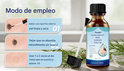 Líquido para eliminar callos Timilk® WartLift🌟 De acción rápida, sin dolor ni irritación