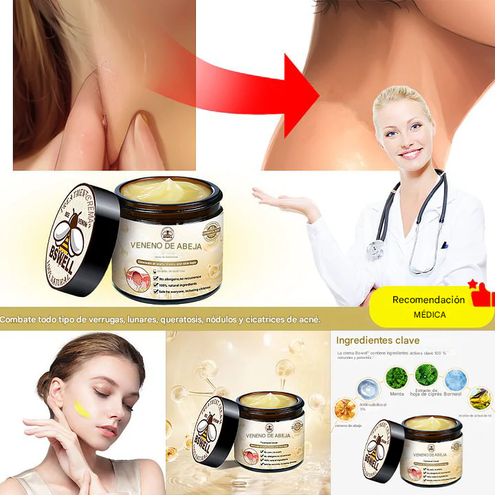 🐝✨𝑩𝑺𝑾𝑬𝑳𝑳® Crema de Veneno de Abeja 👨‍⚕️ (Recomendada por dermatólogos) (70% de descuento)
