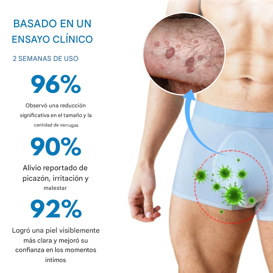 Crema para el alivio de las verrugas genitales por VPH Oveallgo®