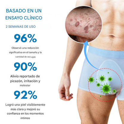 Crema para el alivio de las verrugas genitales por VPH Oveallgo®