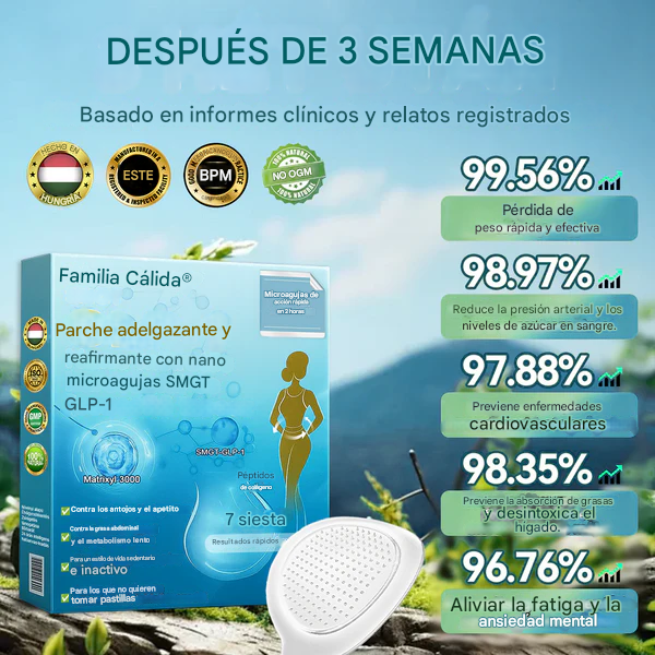 [Ver resultados en 7 días] Parche de nano microagujas WarmFamily® SMGT-GLP-1 (indoloro, de larga duración, trata la diabetes, la obesidad y las enfermedades cardiovasculares)