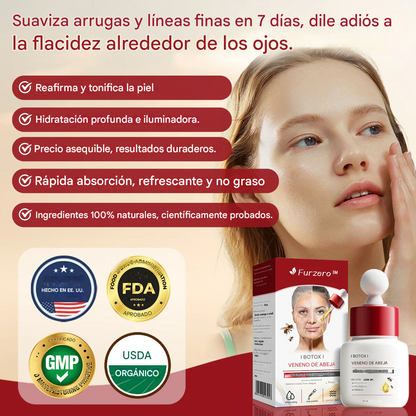 Suero antiarrugas Furzero™ Botox con veneno de abeja
