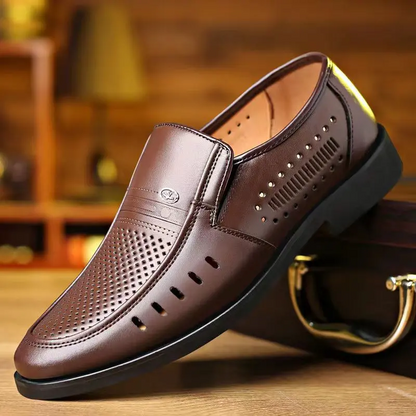 Nuevos zapatos casuales de cuero para hombre