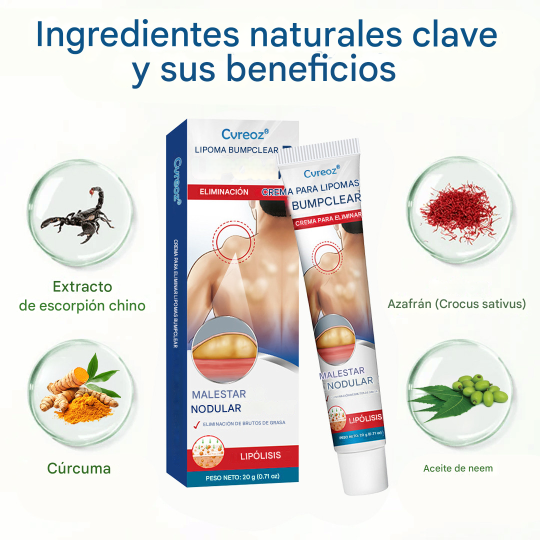 Crema para la eliminación de lipomas Cvreoz® BumpClear