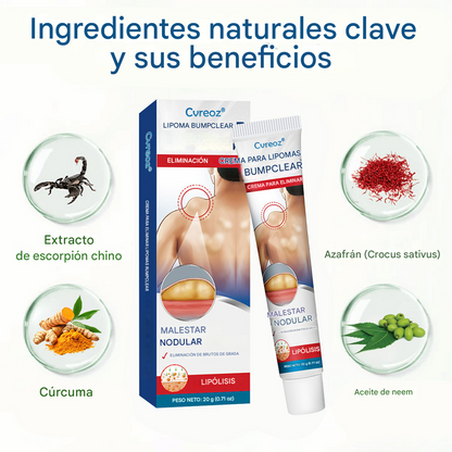 Crema para la eliminación de lipomas Cvreoz® BumpClear
