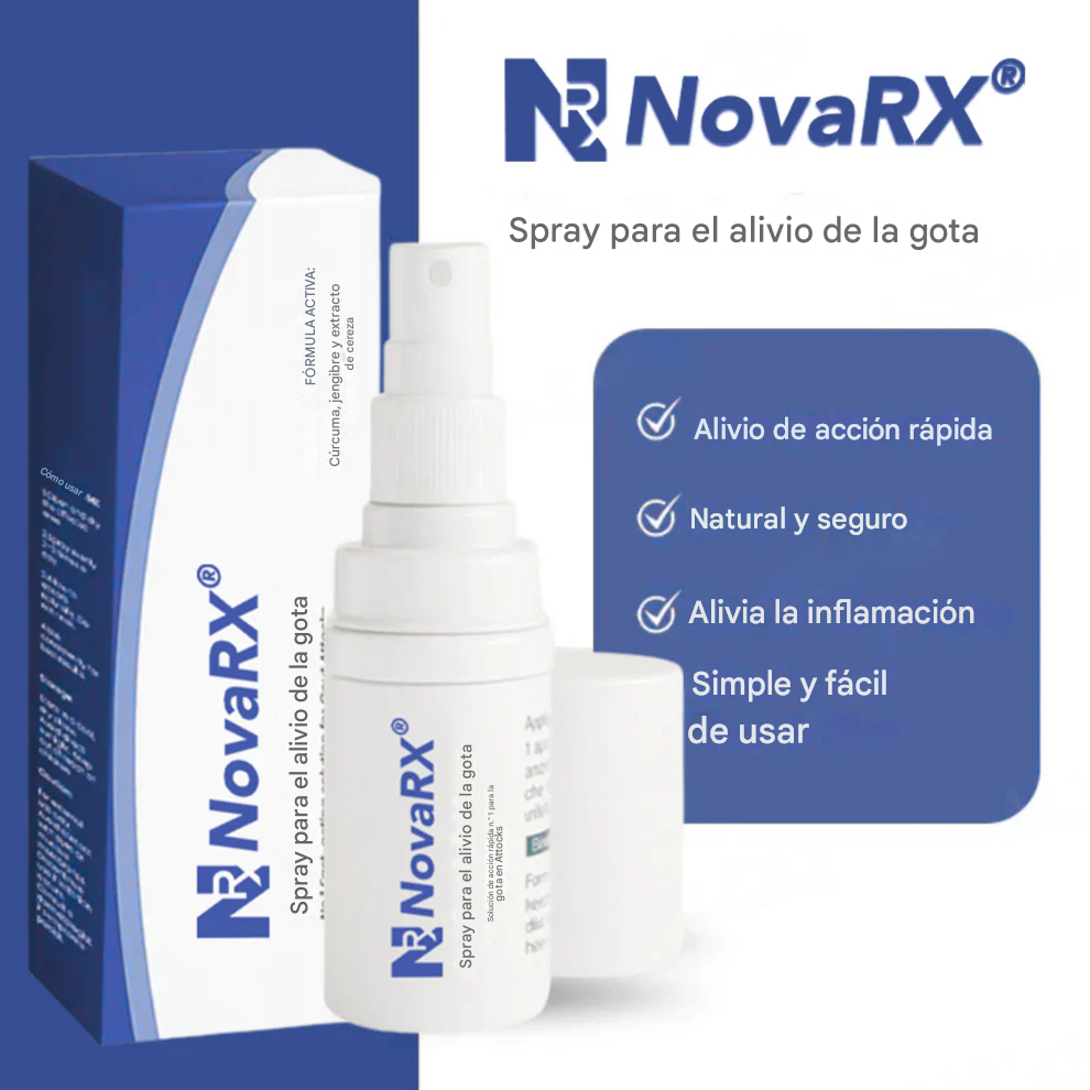 NovaRX® - Spray para el alivio del dolor (Gota - Trastornos de los huesos, articulaciones y músculos)
