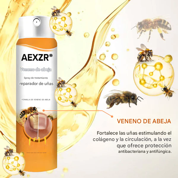 AEXZR® Spray de tratamiento reparador de uñas con veneno de abeja