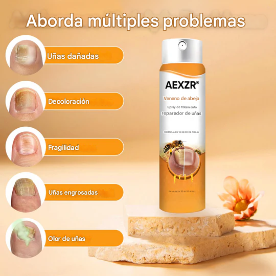 AEXZR® Spray de tratamiento reparador de uñas con veneno de abeja