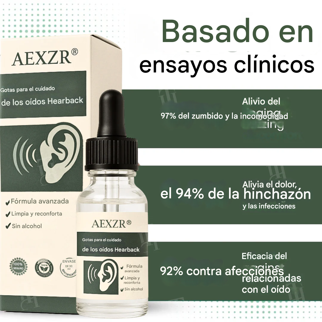 Gotas para el cuidado auditivo AEXZR® Hearback