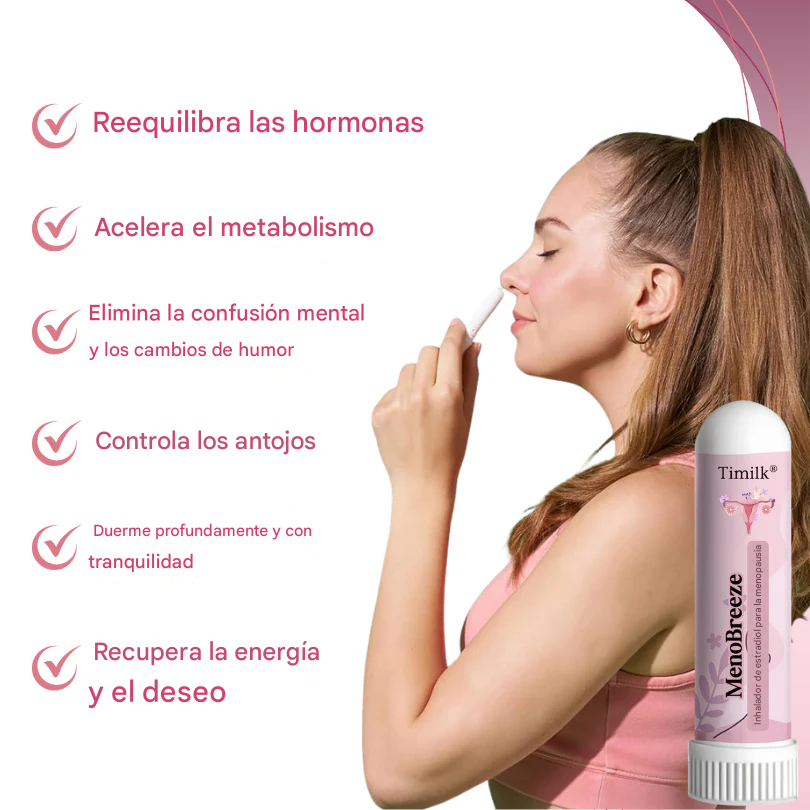 Inhalador de estradiol Timilk® MenoBreeze para la menopausia