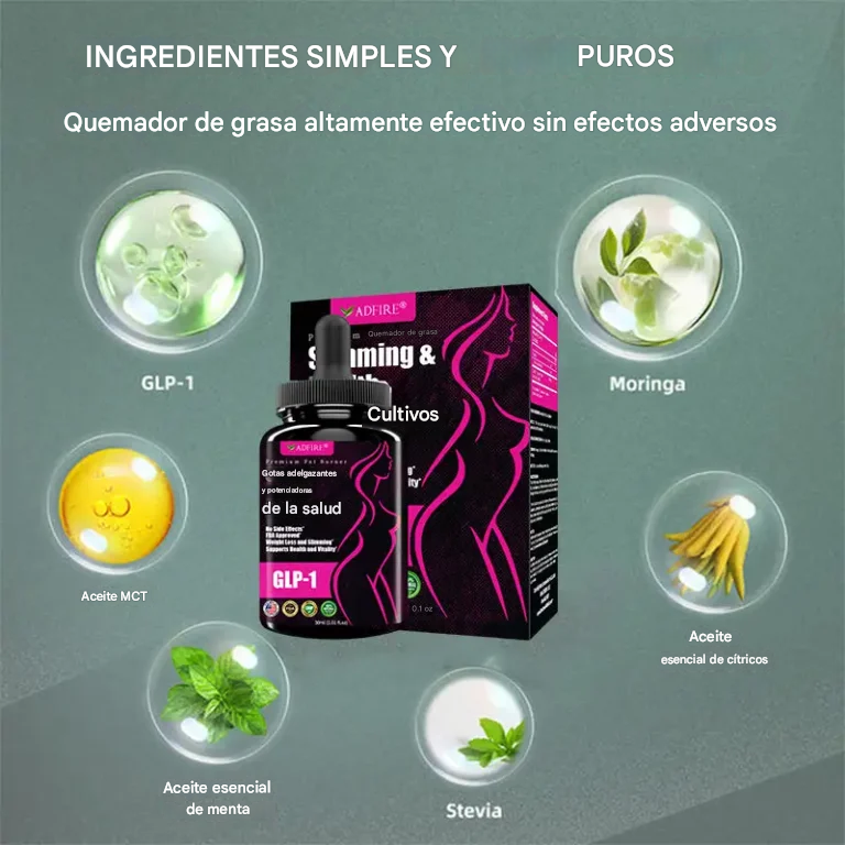 Gotas ADFIRE® Moringa para la pérdida de peso y el aumento de la salud GLP-1