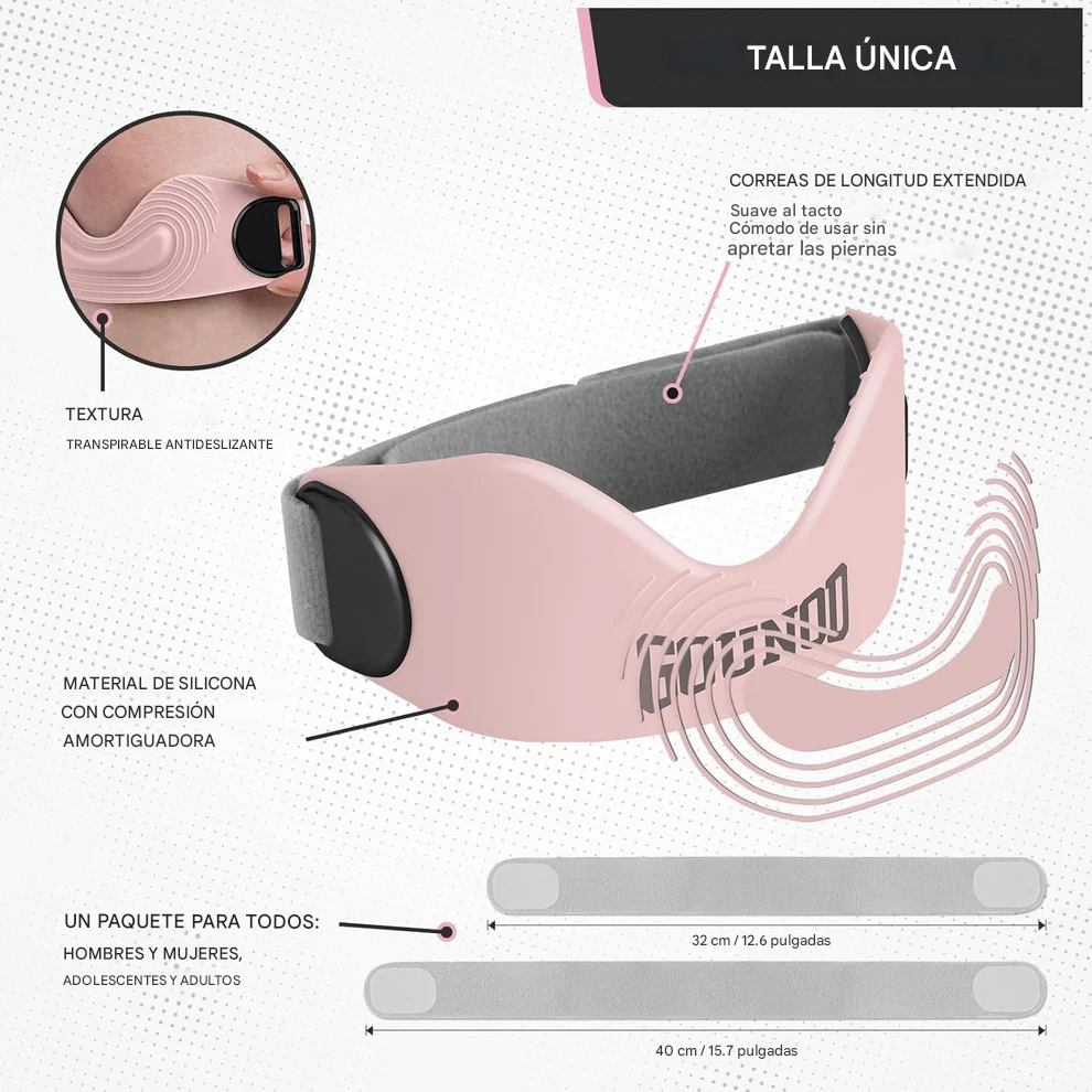 Correa de soporte rotuliano para el dolor de rodilla y la tendinitis (incluye 2 correas)