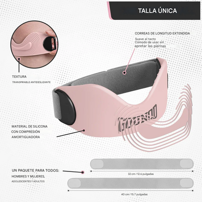 Correa de soporte rotuliano para el dolor de rodilla y la tendinitis (incluye 2 correas)